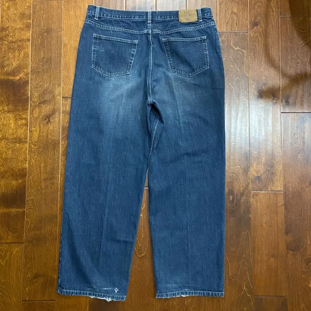 Old Navy Vintage Y2K Baggy Wide Leg Grunge Denim Blue Jeans Men's Size 40 x 32